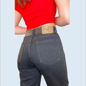 90s Vintage High Waisted JORDACHE Black Jeans